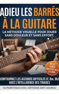 Adieu les barrés à la guitare : La méthode visuelle (Guide Numérique + Vidéo)